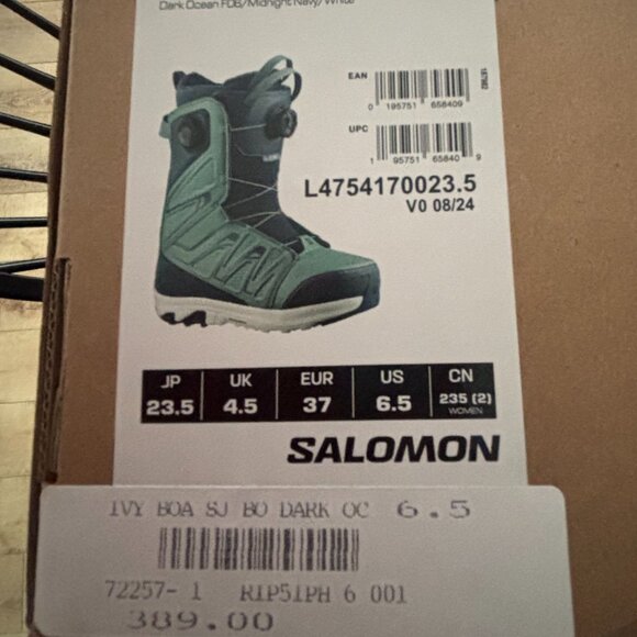 Salomon Women's Ivy SJ Boa Snowboard Boots - Picture 4 of 6